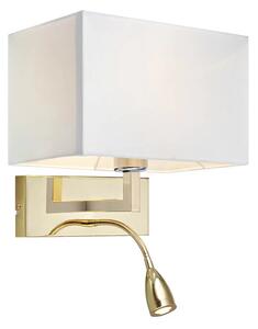 Markslöjd - Savoy 2 Fali Lámpa Brass/White - Lampemesteren