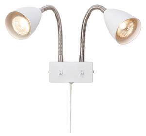 Markslöjd - Ciro 2 Fali Lámpa White/Steel - Lampemesteren