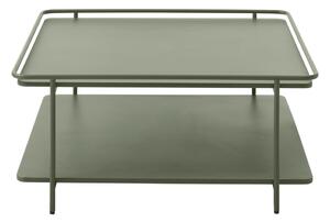 Zöld fém dohányzóasztal 75x75 cm Yuba – Unique Furniture
