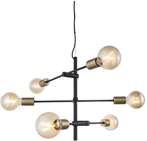 Nordlux modern függeszték josefine matt fekete sárgaréz nor48933003