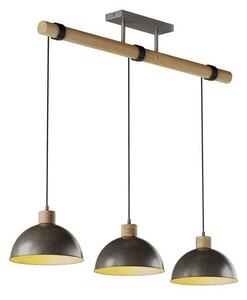 Lindby - Holgar Függőlámpa Green/Wood - Lampemesteren