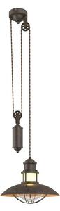 Lindby - Louisanne Adjustable Függőlámpa Brown - Lampemesteren