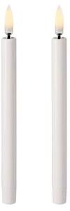Uyuni Lighting - Taper Gyertya Mini LED 2 pcs. 1,3x13 cm Nordic White - Lampemesteren