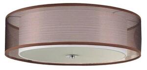 Lindby - Tobia Mennyezeti Lámpa Brown/White/Chrome - Lampemesteren