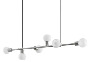 Lindby - Biscala Függőlámpa Nickel/Opal - Lampemesteren