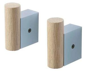 Muuto - Attach Hook Set of 2 Oak/Pale Blue - Lampemesteren