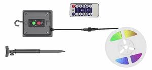 V-TAC 1.2W napelemes LED szalag szett, IP67, SMD 2835, 60 LED/m, színes - SKU 23046