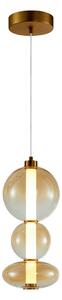 Italux glamour modern függeszték sonte antik bronz borostyán itx5902854539451