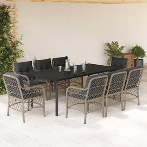 VidaXL Polyrattan Kerti Étkezőgarnitúra - 9 részes