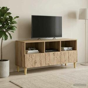 VidaXL TV szekrény 102 x 34,5 x 50 cm Kézműves Tölgy Szerelt Fa