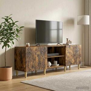 VidaXL TV szekrény 150 x 31 x 50 cm Füstös Tölgy Szerelt Fa