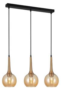Italux glamour modern függeszték favera antik bronz borostyán itx5902854536726