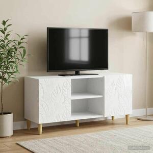 VidaXL TV szekrény 102 x 34,5 x 50 cm Magasfényű Fehér Szerelt Fa