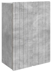 VidaXL Fali szekrény Betonszürke 66 x 34,5 x 92 cm Szerelt Fa