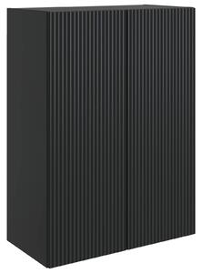 VidaXL Fali szekrény Fekete 66 x 34,5 x 90 cm Szerelt Fa
