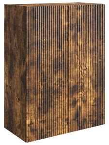 VidaXL Fali szekrény Füstös Tölgy 66 x 34,5 x 90 cm Szerelt Fa