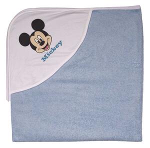 Kapucnis frottír törölköző Mickey egér mintával 100x100 cm
