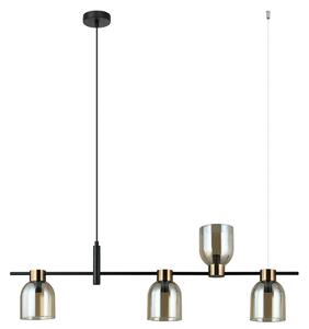 Italux modern függeszték servio borostyán fekete itxpnd-66892-4-bkamb