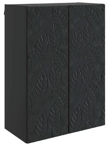 VidaXL Fali szekrény Fekete 66 x 34,5 x 90 cm Szerelt Fa