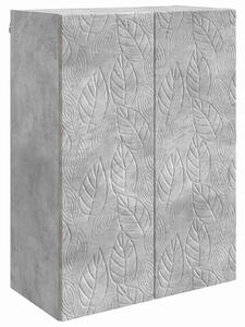 VidaXL Fali szekrény Betonszürke 66 x 34,5 x 90 cm Szerelt Fa