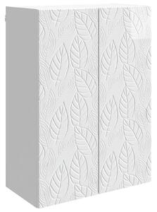 VidaXL Fali szekrény Magasfényű Fehér 66 x 34,5 x 90 cm Szerelt Fa