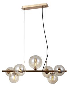 Italux modern függeszték canello borostyán mézédes sárgaréz itxpnd-406007-7-hbr