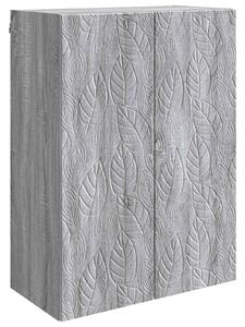 VidaXL Fali szekrény Szürke Sonoma 66 x 34,5 x 90 cm Szerelt Fa