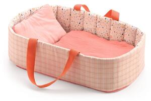 Djeco Játék Mózeskosár - Halványrózsaszín - Bassinet Pink Lines