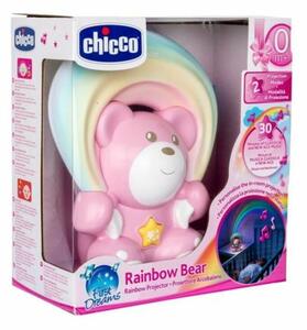 Rainbow Bear - Szivárvány maci zene-fény projektor elemes - Chicco