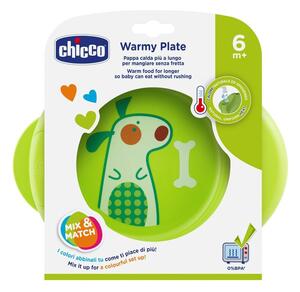 Warmy Plate melegentartó tányér zöld - Chicco