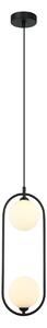 Italux modern függeszték lupus fehér fekete itxpnd-3965-2-bk