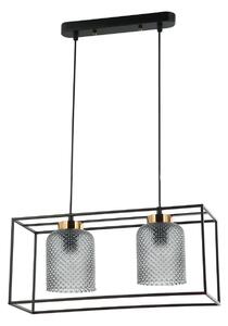 Italux modern függeszték sinella fekete füstös itxpnd-23231-2-bk+sg