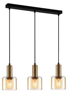 Italux modern függeszték santia borostyán réz itxpnd-65342-3broamb