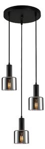 Italux modern függeszték santia fekete füstös itxpnd-65342-3a-bksg