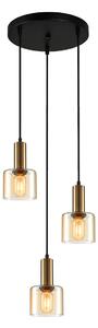 Italux modern függeszték santia borostyán réz itxpnd-65342-3abramb