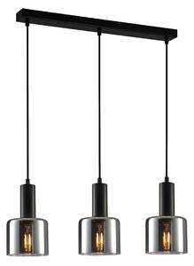 Italux modern függeszték santia fekete füstös itxpnd-65342-3-bk+sg