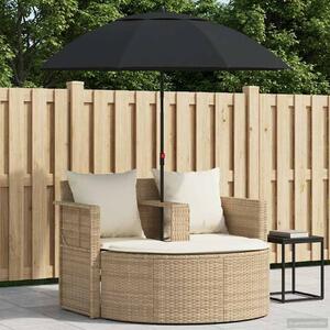 VidaXL Kerti kanapé párnával 8 pcs, polirattan, Beige és Krémszínű