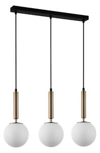 Italux glamour modern függeszték ravena fehér sárgaréz itxpnd-2324-3lgd+opa