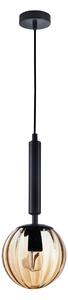 Italux glamour modern függeszték ravena borostyán fekete itxpnd-2324-1 bk+amb