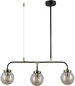 Italux vintage függeszték valpena antik bronz matt fekete itxpnd-48882-3