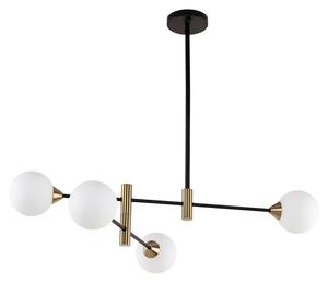 Italux modern függeszték marino fehér fekete sárgaréz itxpnd-9148-4-opal