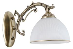 Italux klasszikus fali lámpa feneza antik bronz fehér itxwl-5122-1