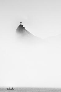 Fotográfia Cristo in the mist, Trevor Cole