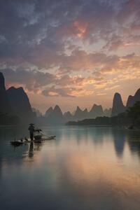 Fotográfia Li River Sunrise, Yan Zhang