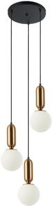 Italux modern függeszték aldeva antik bronz fehér itxpnd-02340-3s-bro