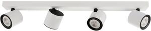 Italux modern spot lámpa karlota fehér fekete itxspl-31959-4b-wh
