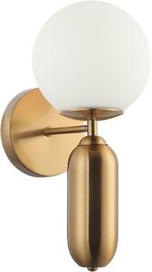 Italux glamour modern fali lámpa aldeva antik bronz fehér itxwl-02340-1-bro