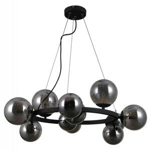 Italux glamour modern függeszték montora fekete füstös itxpnd-30223-11