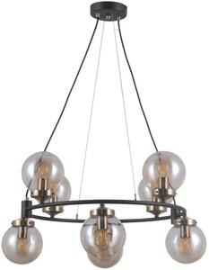 Italux modern függeszték galvez antik bronz borostyán matt fekete itxpnd-28622-8a