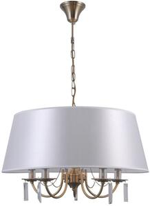 Italux glamour modern függeszték solana antik bronz fehér itxpnd-28366-5a
